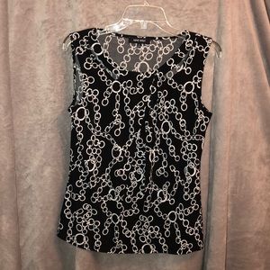 Nine West chain patterned blousy tank
